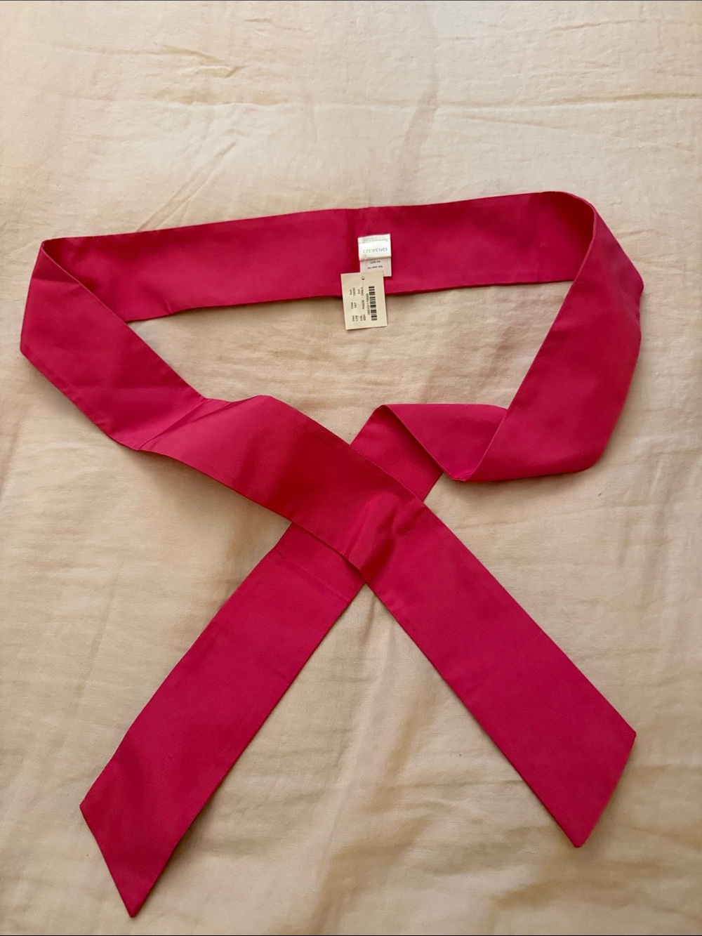 J.Crew NWT Crewcuts silk pink sash Belt OS